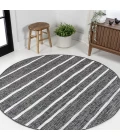 Jonathan Y SANTA MONICA Black SMB125E 5ft.3in. Round Rug