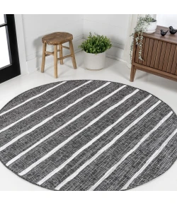 Jonathan Y SANTA MONICA Black SMB125E 6ft.7in. Round Rug