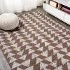 Jonathany Santa Monica SMB126A Brown/Beige Area Rug 5 ft. 2 in. X 7 ft. 5 in. Rectangle