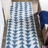 Jonathany Santa Monica SMB126B Blue/Ivory Area Rug 2 ft. 2 in. X 10 ft. Runner