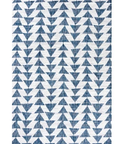 Jonathany Santa Monica SMB126B Blue/Ivory Area Rug 3 ft. 11 in. X 6 ft. Rectangle
