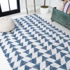 Jonathany Santa Monica SMB126B Blue/Ivory Area Rug 3 ft. 11 in. X 6 ft. Rectangle