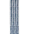 Andratx Modern Tribal Geometric Ivory/Blue 2 ft. x 10 ft. Indoor/Outdoor Runner Rug
