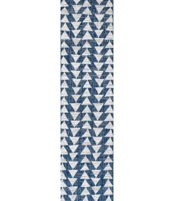 Jonathany Santa Monica SMB126C Ivory/Blue Area Rug 2 ft. 2 in. X 8 ft. Runner