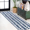 Jonathany Santa Monica SMB126C Ivory/Blue Area Rug 2 ft. 2 in. X 10 ft. Runner