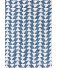 Andratx Modern Tribal Geometric Ivory/Blue 8 ft. x 10 ft. Indoor/Outdoor Area Rug