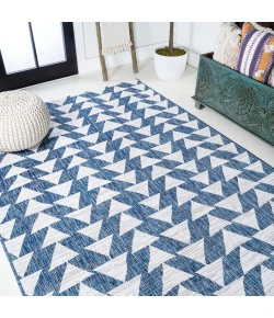 Jonathany Santa Monica SMB126C Ivory/Blue Area Rug 7 ft. 9 in. X 10 ft. Rectangle