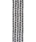 Andratx Modern Tribal Geometric Ivory/Black 2 ft. x 10 ft. Indoor/Outdoor Runner Rug