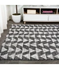 Andratx Modern Tribal Geometric Black/Ivory 5 ft. x 8 ft. Indoor/Outdoor Area Rug
