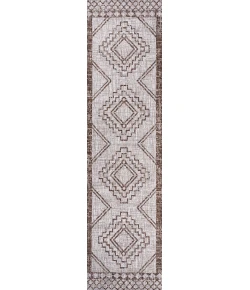 Jonathany Santa Monica SMB127A Beige/Brown Area Rug 2 ft. 2 in. X 10 ft. Runner