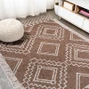 Jonathany Santa Monica SMB127B Brown/Beige Area Rug 5 ft. 2 in. X 7 ft. 5 in. Rectangle