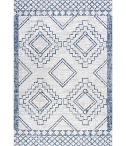 Jonathany Santa Monica SMB127C Ivory/Blue Area Rug 5 ft. 2 in. X 7 ft. 5 in. Rectangle