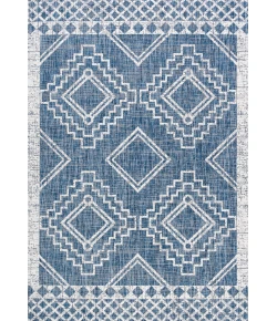 Jonathany Santa Monica SMB127D Blue/Ivory Area Rug 5 ft. 2 in. X 7 ft. 5 in. Rectangle