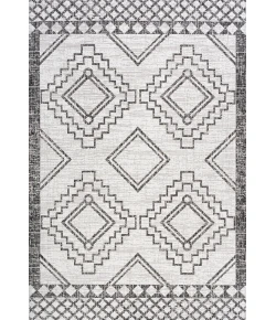 Jonathany Santa Monica SMB127E Ivory/Black Area Rug 5 ft. 2 in. X 7 ft. 5 in. Rectangle