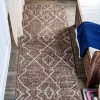 Jonathany Santa Monica SMB128B Brown/Beige Area Rug 2 ft. 2 in. X 10 ft. Runner