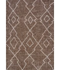 Carwa Tribal Diamond Trellis Brown/Beige 5 ft. x 8 ft. Indoor/Outdoor Area Rug