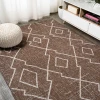 Jonathany Santa Monica SMB128B Brown/Beige Area Rug 5 ft. 2 in. X 7 ft. 5 in. Rectangle