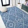 Jonathany Santa Monica SMB128C Blue/Ivory Area Rug 7 ft. 9 in. X 10 ft. Rectangle
