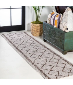 Jonathany Santa Monica SMB129A Beige/Brown Area Rug 2 ft. 2 in. X 8 ft. Runner