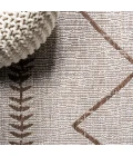 Derya Tribal Diamond Trellis Beige/Brown 2 ft. x 10 ft. Indoor/Outdoor Runner Rug