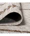 Derya Tribal Diamond Trellis Beige/Brown 2 ft. x 10 ft. Indoor/Outdoor Runner Rug