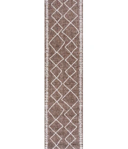 Jonathany Santa Monica SMB129B Brown/Beige Area Rug 2 ft. 2 in. X 8 ft. Runner
