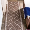 Jonathany Santa Monica SMB129B Brown/Beige Area Rug 2 ft. 2 in. X 10 ft. Runner