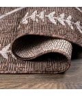 Derya Tribal Diamond Trellis Brown/Beige 2 ft. x 10 ft. Indoor/Outdoor Runner Rug