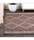 Derya Tribal Diamond Trellis Brown/Beige 3 ft. x 5 ft. Indoor/Outdoor Area Rug