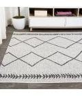 Derya Tribal Diamond Trellis Ivory/Black 3 ft. x 5 ft. Indoor/Outdoor Area Rug
