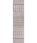 Kafel Tribal Bohemian Beige/Brown 2 ft. x 10 ft. Indoor/Outdoor Runner Rug