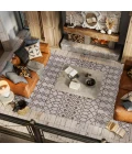 Kafel Tribal Bohemian Beige/Brown 5 ft. x 8 ft. Indoor/Outdoor Area Rug