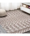 Kafel Tribal Bohemian Beige/Brown 5 ft. x 8 ft. Indoor/Outdoor Area Rug