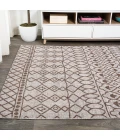 Kafel Tribal Bohemian Beige/Brown 5 ft. x 8 ft. Indoor/Outdoor Area Rug