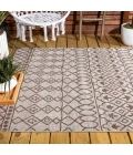 Kafel Tribal Bohemian Beige/Brown 5 ft. x 8 ft. Indoor/Outdoor Area Rug