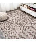 Kafel Tribal Bohemian Beige/Brown 5 ft. x 8 ft. Indoor/Outdoor Area Rug