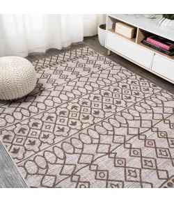 Jonathany Santa Monica SMB130A Beige/Brown Area Rug 5 ft. 2 in. X 7 ft. 5 in. Rectangle