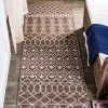 Jonathany Santa Monica SMB130B Brown/Beige Area Rug 2 ft. 2 in. X 10 ft. Runner