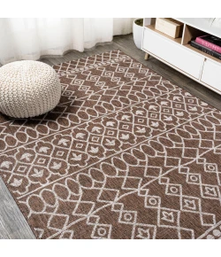 Jonathany Santa Monica SMB130B Brown/Beige Area Rug 3 ft. 1 in. X 5 ft. Rectangle