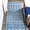 Jonathany Santa Monica SMB130D Blue/Ivory Area Rug 2 ft. 2 in. X 10 ft. Runner