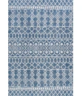 Kafel Tribal Bohemian Blue/Ivory 3 ft. x 5 ft. Indoor/Outdoor Area Rug
