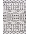 Kafel Tribal Bohemian Ivory/Black 8 ft. x 10 ft. Indoor/Outdoor Area Rug