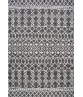 Kafel Tribal Bohemian Black/Ivory 4 ft. x 6 ft. Indoor/Outdoor Area Rug