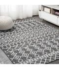 Kafel Tribal Bohemian Black/Ivory 4 ft. x 6 ft. Indoor/Outdoor Area Rug