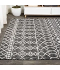 Kafel Tribal Bohemian Black/Ivory 4 ft. x 6 ft. Indoor/Outdoor Area Rug