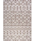 Nokat Tribal Bohemian Beige/Brown 5 ft. x 8 ft. Indoor/Outdoor Area Rug