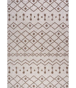 Jonathany Santa Monica SMB131A Beige/Brown Area Rug 5 ft. 2 in. X 7 ft. 5 in. Rectangle