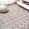 Jonathany Santa Monica SMB131A Beige/Brown Area Rug 5 ft. 2 in. X 7 ft. 5 in. Rectangle