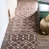 Jonathany Santa Monica SMB131B Brown/Beige Area Rug 2 ft. 2 in. X 10 ft. Runner
