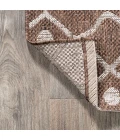 Nokat Tribal Bohemian Brown/Beige 2 ft. x 10 ft. Indoor/Outdoor Runner Rug